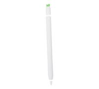 SEWACC Housse de Protection Silicone pour Stylet Pomme Compatible avec Apple Pencil Texture Douce et Antidérapante Design Carotte avec Pointes de Remplacement Protection et