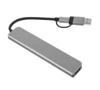 SEWACC Hub USB avec Double Connecteur Station Accueil Type-c Multiprise USB Multiple Ports pour Ordinateurs Portables Multifunctionnel
