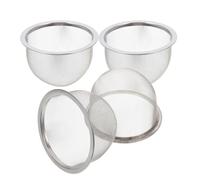 SEWACC Infuseur à Thé en Maille Acier Inoxydable Lot de 4 Filtre Intégré, Solide et Portable, pour Infusion de Thé en Vrac la Maison