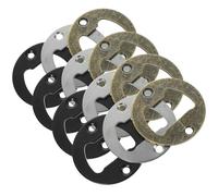 SEWACC Inserts pour Ouvre-Bouteilles DIY Kit de 12 Pièces Rondes en Chrome Bronze Antique et Noir Accessoires Métalliques Résistants à la Corrosion pour Fabrication Personnalisée