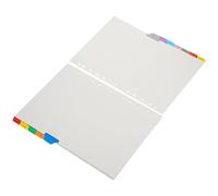 SEWACC Intercalaires pour Classeur A4 en Plastique Couleur, 12 Pages avec Onglets Mensuels Imprimés, Marque-pages Détachables pour Organisation Bureau et Cahier Scolaire