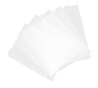 SEWACC Intercalaires PVC Transparente Détachable pour Classeur Séparateurs Rigides Étanches pour Cahier et Carnet Organiseur Administratif Professionnel