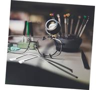SEWACC Jambes de Lunettes de Remplacement Métalliques Bras Ergonomiques Pression pour Lecture et Gris Transparent