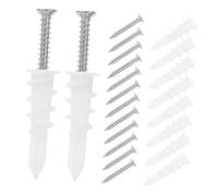 SEWACC Jeu de Chevilles Autoforeuses pour Plaques de Plâtre Fixation Murale Résistante avec Vis Acier Inoxydable Installation Facile et Maintien Sécurisé pour Travaux