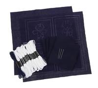 SEWACC Kit de Broderie Sashiko pour Adultes DIY avec Motifs Variés Matériaux Durables pour Dessous de Coffret Créatif pour Débutants et Amateurs Dart Textile