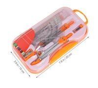 SEWACC Kit de Dessin Géométrique Complet Métal Compas Précis et Règle pour Étudiants Outil Scolaire Essentiel pour Mathématiques et Dessin Technique Couleur Aléatoire Couleur Aléatoire