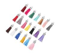 SEWACC Kit De Fabrication De Porte-clés Diy Accessoires Et Matériaux Pour Porte-clés à Pompon Détachées Cuir Pour Loisirs Créatifs