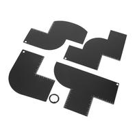 SEWACC Kit De Gabarits Pour Ligne Des Cheveux Outil De Mise Forme Barbe Pour Hommes Guide De Coupe Pour Barbier Accessoire De Coiffage Pour Tracer La Ligne Des Cheveux Et Réaliser Un Dégr