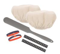 SEWACC Kit de Levain pour Bocal 24 Oz Housses en Tissu Thermomètres Autocollants Bandes de Datation et Spatule - Accessoires Fermentation pour Boulangerie Maison et Artisanale