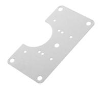 SEWACC Kit de Réparation de Charnières pour Armoires la Cuisine Plaques de Fixation en Acier Inoxydable Argenté, 10 Sets pour Réparation et Renforcement de Portes de Placard