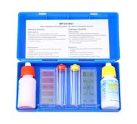 SEWACC Kit de Test Chimique pour Piscine et de Test Ph et Alcalinité Réactifs pour Analyse Précise Qualité de L'Eau Ensemble Compact pour Entretien Piscine et Spa