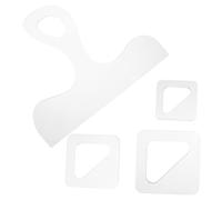 SEWACC Kit d'outils pour planche à découper en acrylique, 4 pochoirs à charcuterie avec poignée pour le travail du bois