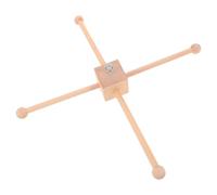 SEWACC Kit Mobile Bois à Monter Soi-même - Support Carré en Bois Naturel, Cadre Multifonction pour Mobile Bébé, Carillon Éolien et Décoration Chambre D'garçon et Filles Bohème -