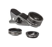 SEWACC Kit Objectifs pour Téléphone Portable Lentille Œil de Poisson Grand Angle Téléobjectif Macro Compatible Smartphones Installation Facile et Haute Définition
