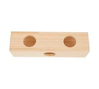 SEWACC Labyrinthe Tunnel en Bois Naturel pour Hamster et Souris, Jouet d'exercice Résistant la Morsure, Taille Compacte, pour Cage et Habitat de Petits Animaux de Compagnie