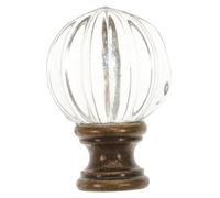 SEWACC Lamp Finial Tapped Glass Ball Design Cap Décoration Accessoire pour Lampe de Table et Lampadaire Facile à Installer et Protège Ampoule pour Projets DIY Salon et Chambre