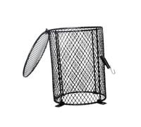 SEWACC Lampe Chauffante Reptile Protection Anti-brûlure Parasol Rond pour Terrarium et Habitat Pet Lampshade Noir