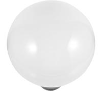 SEWACC Lampe Extérieur Sphérique Acrylique avec Socle Gris Couvercle Décoratif pour Lampadaire de Jardin Facile à Installer et Résistant Accessoire Éclairage pour Patio et Terrasse