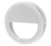 SEWACC Lampe Selfie Clip LED Anneau Lumineux Portable pour Téléphone Tablette et Ordinateur Éclairage Pratique et Compatible Smartphone et Pc Blanc