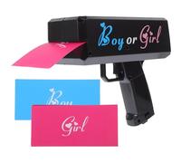 SEWACC Lanceur de Billets en Plastique Noir pour Fête de Révélation Accessoire Ludique pour Gender Reveal Garçon ou Fille Kit Unique pour Animation de Soirée Festive