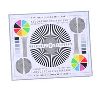 SEWACC Lens Test Chart for Security Camera Assembly Parts Durable Focus Calibration Card with Color Wheel for CCTV Installation Testing Indoor and Outdoor Use