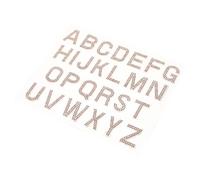 SEWACC Lettres Autocollantes Strass Dorés 2,5 Cm, Alphabet Complet 26 Pièces pour Décoration Vêtements, Jeans, Casquettes et Chaussures Appliques DIY Loisirs Créatifs Résistantes