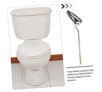 SEWACC Levier de Chasse Eau Wc Avant Acier Inoxydable Poignée de Rechange pour Réservoir de Toilette Installation Polyvalente pour Maison et Durable et Sûr