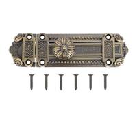 SEWACC Loquet Coulissant en Alliage Zinc 155X42X4 CM Serrure de Sécurité pour Portes Intérieures Salle de Bain la Cuisine Anticorrosion Facile à Poser