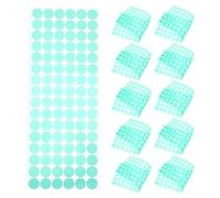 SEWACC Lot de 1 000 ronds de ruban adhésif de masquage vert, disques résistants à la chaleur pour peinture et isolation, points de masquage de protection pour four, rubans isolants électriques de