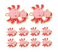SEWACC Lot De 10 Breloques Axolotl Pour La Fabrication De Bijoux Porte-Clés Animaux Marins DIY Mini Breloques Kawaii Pendentifs Animaux Pour La Fabrication De Bijoux