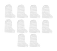 SEWACC Lot de 10 Couvre-Chaussures en Polyéthylène, Imperméables Et Faciles à Transporter, Élastique, Protection pour Activités Extérieures Et Intérieures