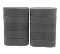 SEWACC Lot de 10 Éponges à Dépoussiérer Noires pour Salon de Coiffure Accessoire Professionnel pour Éliminer Poils sur Nuque et Contour des Oreilles Outil Pratique pour Coupe de