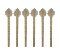 SEWACC Lot de 10 Marque-pages Multifonctions Rétro en Métal, Règle D’écriture Manuscrite 20 Mm Bordure Décorative Bronze, Outil de Dessin et Apprentissage pour Étudiants et Lecteurs