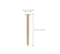 SEWACC Lot de 10 Piquets d'Arpentage Métalliques Galvanisés 7 CM pour Points de Contrôle Repères de Mesure Précis et Observation de Terrain Balises Robustes pour Marquage Topographique