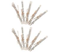 SEWACC Lot de 10 Rouleaux de Mezouza Casher 7,5 X 1 Cm en Papier, Bénédiction Juive Porte, Écriture Hébraïque Sacrée pour Chambranle, Décoration Religieuse Intérieure et Bénédiction