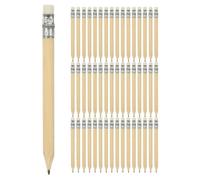 SEWACC Lot de 100 Crayons en Bois Naturel 10 Cm Gomme Crayons Multi-usages pour Dessin Écriture et Peinture Papeterie Scolaire et Bureau pour Artistes et Étudiants