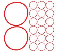 SEWACC Lot de 100 Élastiques à Cheveux Rouges sans Couture Extensibles et Résistants Accessoires Cheveux pour Filles et Bébés pour Coiffures Tendances à la Maison Voyage