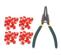 SEWACC Lot de 101 set de Lunettes Anti-Picage pour Volailles avec Pince Protection Opaque sans Trou Matériau Solide Adaptées pour Poules et Faisans Prévention des Blessures et