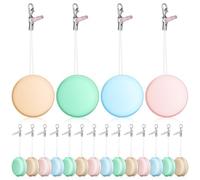 SEWACC Lot de 18 Lingettes D'écran Macaron Colorées pour Téléphone Portable Pendentifs Décoratifs, Nettoyant pour Smartphones, Tablettes et Écrans Électroniques