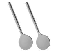 SEWACC Lot de 2 Applicateurs Visage en Alliage de Zinc 7 CM Spatules Cosmétiques Réutilisables pour Crème Contour des Yeux et Mini Cuillères pour Application Précise et en Voyage