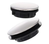 SEWACC Lot de 2 Bouchons Cache-Trou de Robinet en Acier Inoxydable Couvercles D’Évier Ø35 MM Ø45 MM pour Trous de 25-30 MM et 31-40 MM Accessoires Polyvalents pour Évier Cuisine et