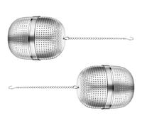 SEWACC Lot de 2 Boules à Thé en Acier Inoxydable 304 Passoires à Thé Pratiques et Résistantes à Haute Température Infuseurs Métalliques Vrac Usage Maison et Bureau