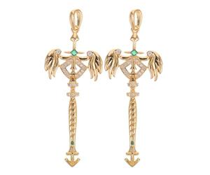 SEWACC Lot de 2 Breloques Pendentifs Astrologiques en Cuivre Strass, pour Création de Bijoux Diy, Boucles D’oreilles, Porte-clés et Bracelets, Thème Constellation Sagittaire, Accessoires