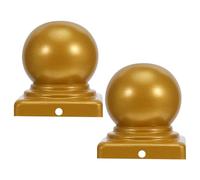 SEWACC Lot de 2 capuchons décoratifs pour poteaux de clôture, embouts de poteaux à boule, accessoires pour rambarde de jardin, cache- pour boîte aux lettres, escalier, terrasse, mât de drapeau