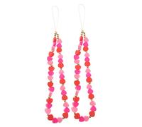 SEWACC Lot De 2 Cordons Téléphone Portable En Pâte Polymère Cœur Rose, Breloques Décoratives, Chaînes Suspendues Chics, Accessoires Légers Pour Smartphones Et Clés, Style, Taille Standard