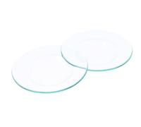 SEWACC Lot de 2 Coupelles en Verre Transparent pour Chauffe-Cire Plaque Chauffante pour Fondants de Cire Parfumés Plateau de Rechange Lisse et Facile à Nettoyer Compatible Brûleur