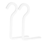 SEWACC Lot de 2 Crochets Muraux en Fer Blanc 15 Cm, Crochets Décoratifs pour Plantes D'intérieur et Extérieur, Supports Robustes pour Jardinières, Suspensions Murales Polyvalentes