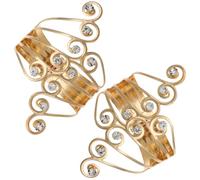 SEWACC Lot de 2 Embrasses de Rideaux Dorées en Métal Pince Créative pour Rideaux Fixation Coupe-Vent pour Salon et Chambre Agrafe Décorative et Fonctionnelle pour Maintien