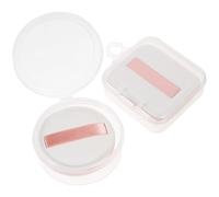 SEWACC Lot de 2 Éponges à Maquillage Triangulaires et Rondes Coton Doux Utilisables à Sec et Humide Lanière de Maintien pour Estomper Fond de Teint et Correcteurs pour Visage et