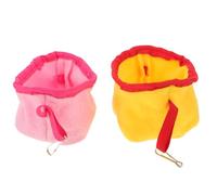 SEWACC Lot de 2 Hamacs Suspendus pour Cage en Tissu Doux Nid Douillet Chaud pour Perruche Calopsitte et Conure Couchage d'hiver Confortable pour Oiseaux et Petits Animaux Couleurs